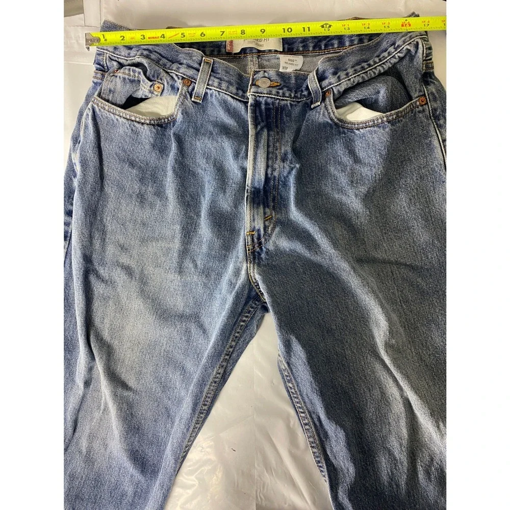 Levis‎ 550 Relaxed Fit Jeans Mens 38x30 Blue Medium Wash Denim Tapered Leg Pants